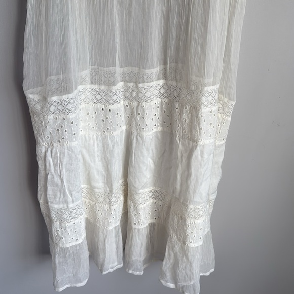 Sundance Zellie eyelet dress ivory XLP - Picture 5 of 12